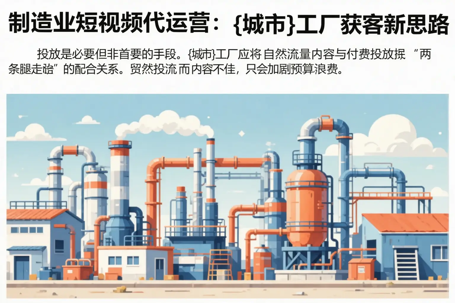 制造业短视频代运营:湟源工厂获客新思路